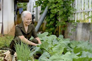 Woman gardening