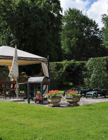 Gazebo in garden