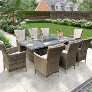 BillyOh Sicily 8 Seater Rattan Dining Set